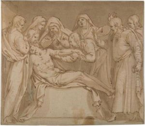 Beweinung Christi. by (Jacopo Carucci) Pontormo