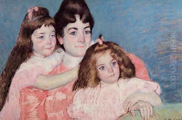 Portrait Of Madame A F Aude And Her Two Daughters - view 1