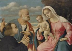 The Madonna And Child With Saint Peter And A Donor
