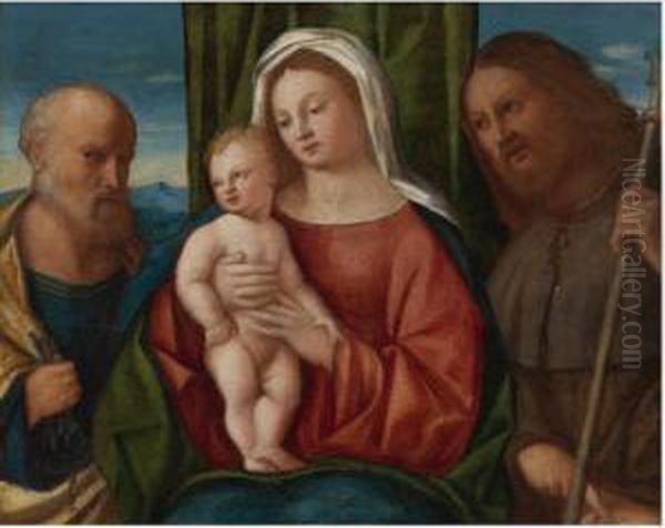 Madonna And Child With Saints Peter And Roche - view 1
