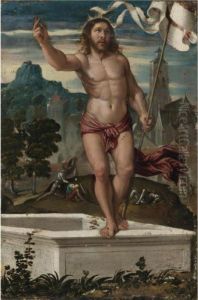 Christ Rising From The Tomb by Girolamo da Santacroce