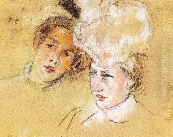 Heads Of Leontine And A Friend - view 1