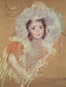 Head of a young girl 3 by Mary Cassatt