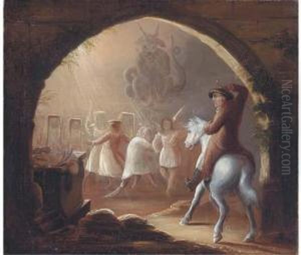 Tom O'shanter Happening Upon 'warlocks And Witches In Adance' - view 1
