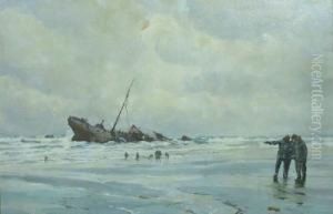 The Wreck Of The Sylvia by Ernst Dade