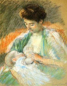 Mother Rose Nursing Her Child by Mary Cassatt