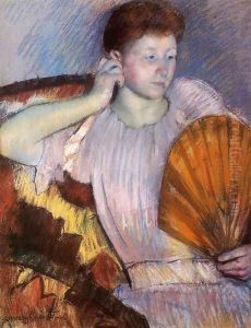 Contemplation (or Clarissa Turned Right with Her Hand to Her Ear) by Mary Cassatt