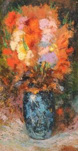 Vaso Di Fiori by Charles Henri Gaston Dagnac-Riviere
