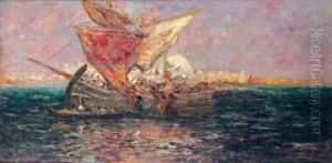 Baie De Constantinople by Charles Henri Gaston Dagnac-Riviere