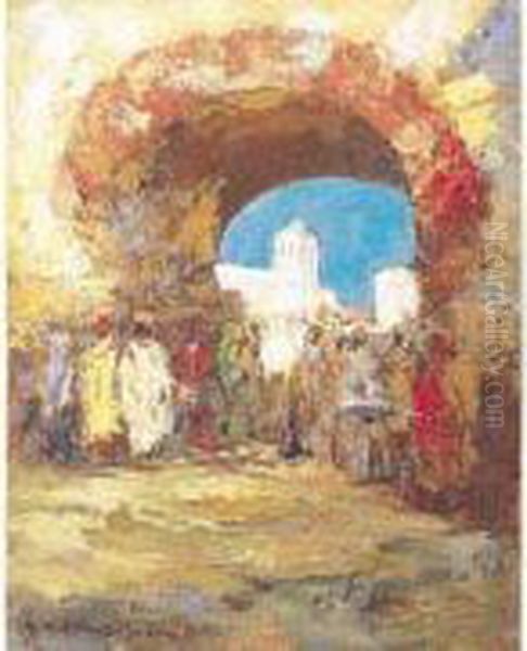 Marche Devant La Porte De Tanger. - view 1