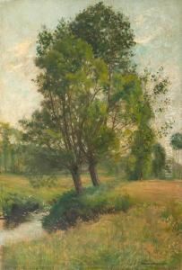 Landschaft Mit Bach. Landschaft Mit Bach.