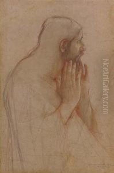 A Disciple, A Study For A Figure In The Supper At Emmaus - view 1