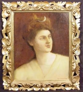 A Lady In Yellow by Pascal-Adolphe-Jean Dagnan-Bouveret