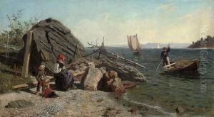Waiting For The Boat To Come In by Hans Dahl