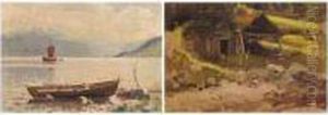 View Of A Fjord; Sketch Of A Shed View Of A Fjord; Sketch Of A Shed