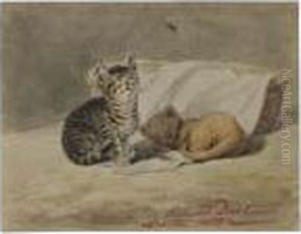 Two Kittens by Siegwald Johannes Dahl