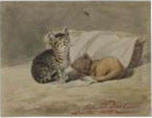 Two Kittens by Siegwald Johannes Dahl