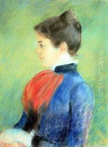 Profile of a Woman Wearing a Jabot by Mary Cassatt