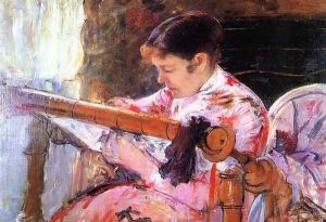 Lydia at the Tapestry Loom