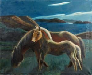 Augustinatt,vestkusten by Ewald Albin Filip Dahlskog