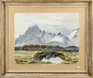 Motiv Franlofoten by Ewald Albin Filip Dahlskog