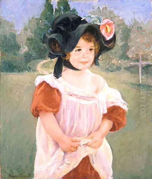 Spring Margot Standing in a Garden (Fillette dans un jardin) 1900 - view 1