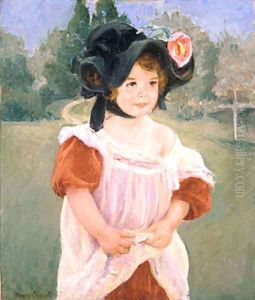 Spring Margot Standing in a Garden (Fillette dans un jardin) 1900