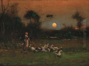 ''goose Girl'' by Elliott Daingerfield
