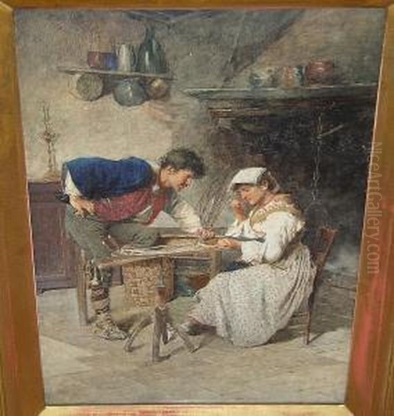 An Ardent Suitor, Signed 'a Daini' - view 1