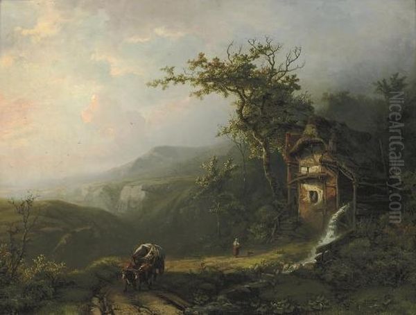 A Watermill Above An Extensive Valley - view 1