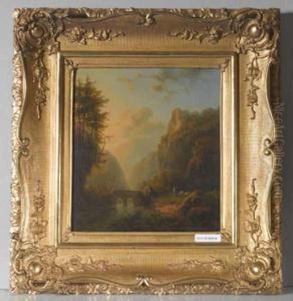 Berglandschaft Mit Viadukt. - view 1