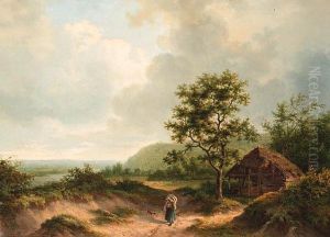 A Wooded River Landscape A Wooded River Landscape