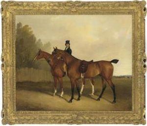 A Groom With Two Hunters A Groom With Two Hunters