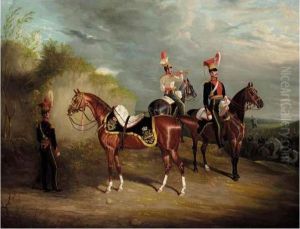 Portrait Of Captain Percy
Burrell Williams Of The 9th Light Dragoons Lancers, With His Charger by David of York Dalby
