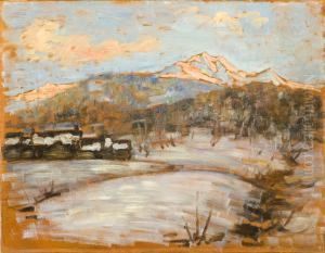 Paesaggio Invernale: Monte Baldo Al Tramonto by Angelo Dall'Oca Bianca