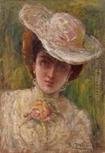 Donna Con Cappello by Angelo Dall'Oca Bianca