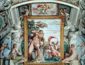 The 'Galleria Carracci' (Carracci Hall) detail of Polyphemus and Galatea, 1597-1604