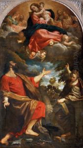 The Virgin Appears to Sts Luke and Catherine 1592