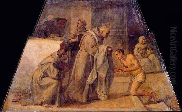 San Diego de Alcala receives the Franciscan habit - view 1