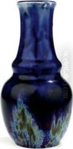 A Flamme Stoneware Vase 

Lot Title by Adrien Pierre Dalpayrat