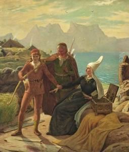 Mythological Scene With Persons In A Mountain Landscape
