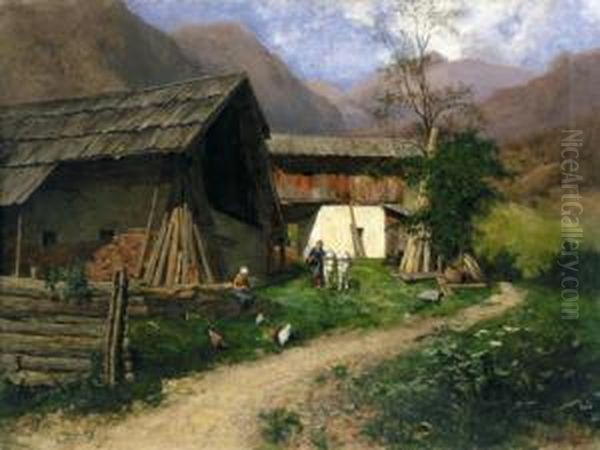 Bergbauernhof Mit Figuraler Staffarge - view 1