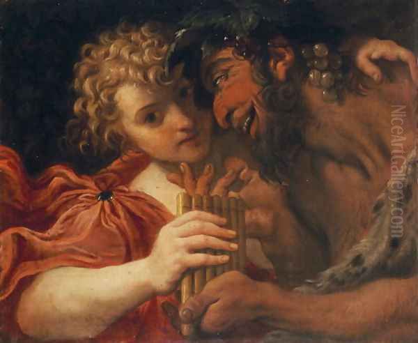 Satyr and Shepherd - view 1