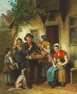 The Peddler by Jan Jacobus Matthijs Damschroder