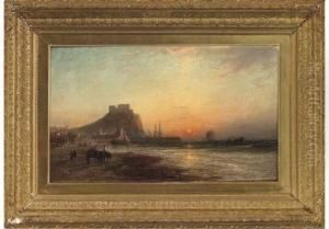 Waiting For The Catch, Sunset by Francis Danby