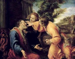 The Young Tobias Heals his Blind Father, c.1600 by Annibale Carracci