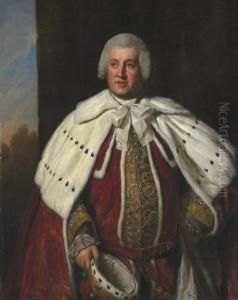 Portrait Of John Bligh by Sir Nathaniel Dance-Holland