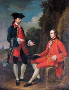 Portrait Of George Henry Grey, 5th Earl Of Stamford And Sir Henry Mainwaring, 11th Bt.
