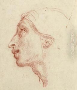 Head Of A Man In Profile To The Left