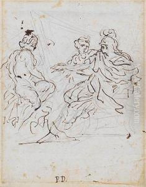 Three Classical Figures - view 1